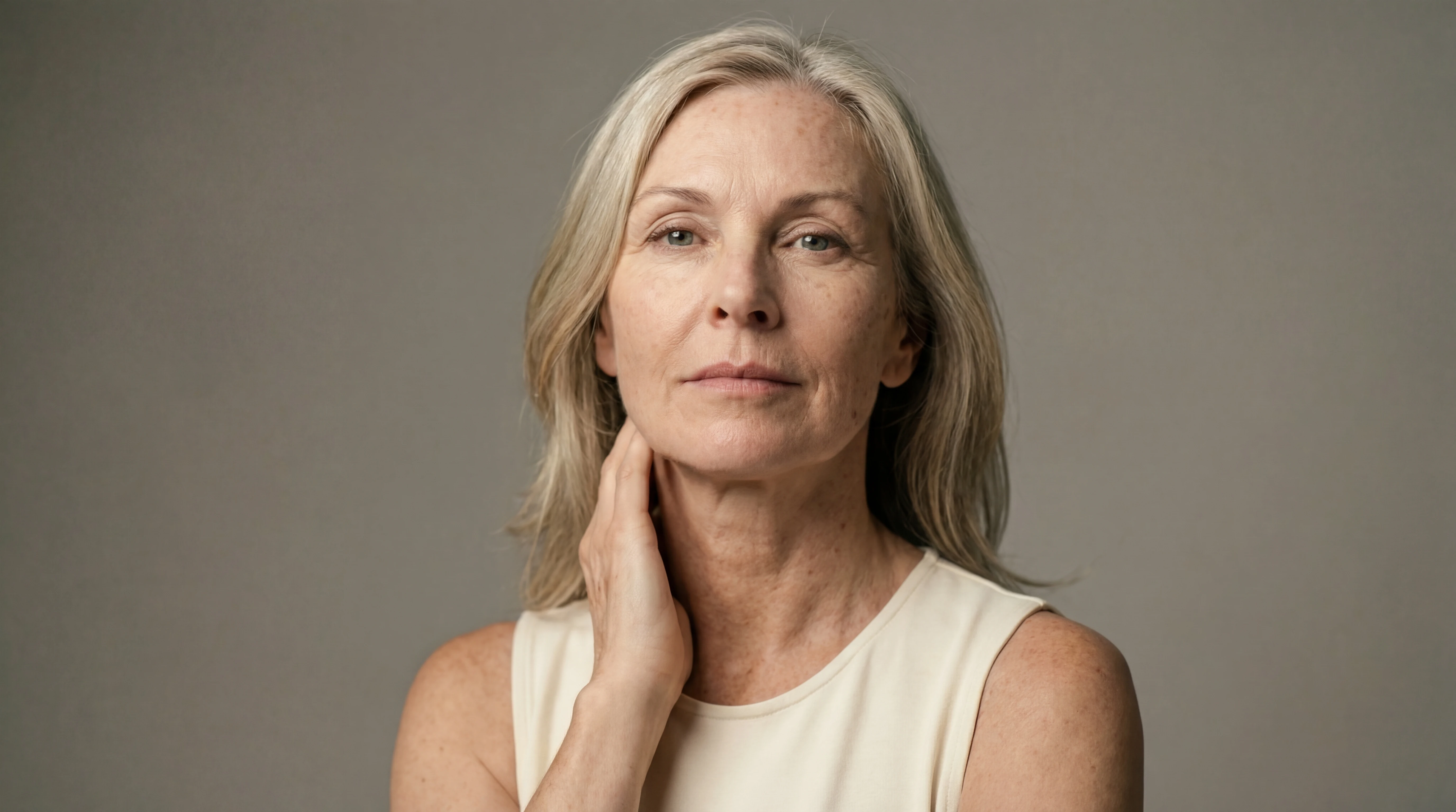 Porträt einer Frau, in sich ruhend